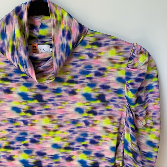 SIZE M TANYA TAYLOR ADONICA MULTICOLOR LONG SLEEVE - Picture 4 of 12
